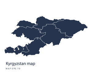Kyrgyzstan map