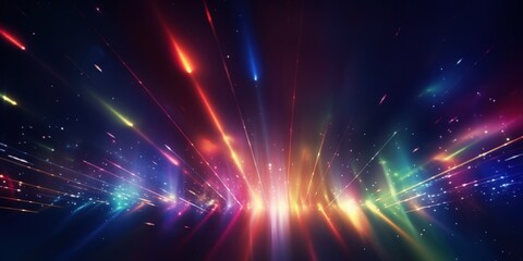 Fototapeta premium Abstract Colorful Light Rays