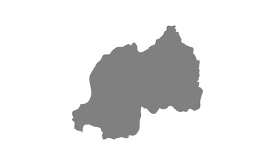 Fototapeta premium Maps of Rwanda