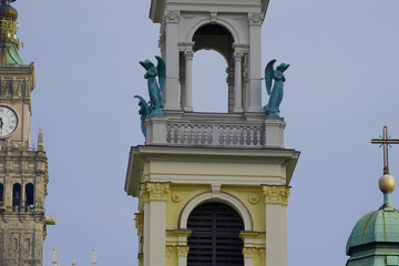 the bell tower of the cathedral