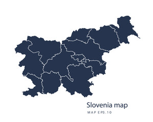 Obraz premium Slovenia map