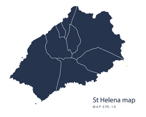 St Helena map