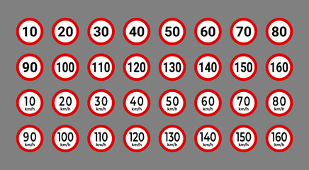 Speed Limit Sign Collection