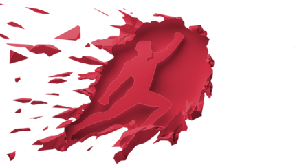 red paint man, super hero, pow, commet man