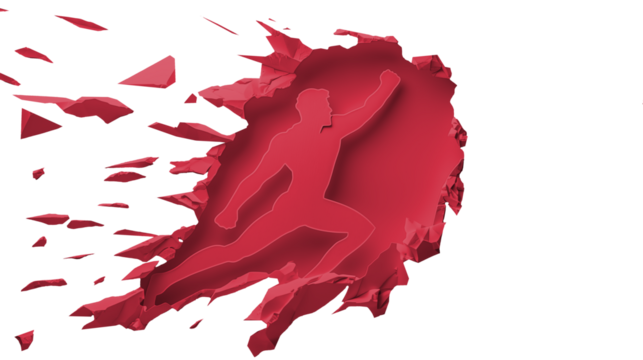 red paint man, super hero, pow, commet man