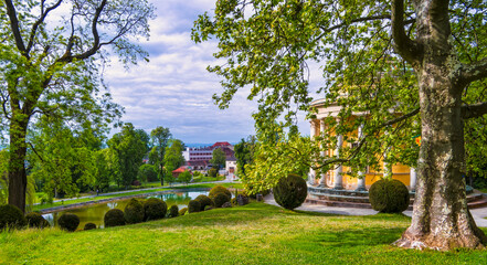 park in spring,  Eisenstadt, Burgenland, Austria, Europe, May 1st 2024