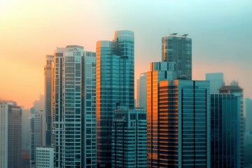 Obraz premium Embrace Urban Vitality Experience the Energy of City Living in This Vibrant, Youthful Metropolis Stunning Skylines, Modern Architecture, and a Buzzing Atmosphere Await You, Discover the Thrill of