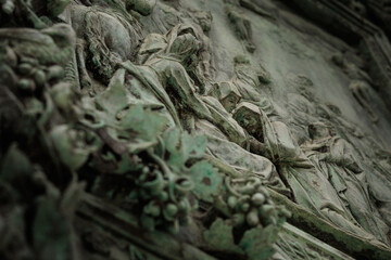 Detail on a church door 