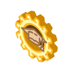 knowledge management business process isometric icon vector. knowledge management business process sign. isolated symbol illustration