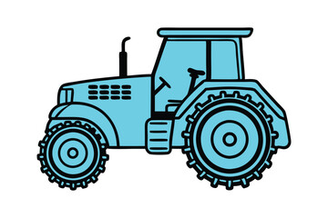 A tractor vector colorful clipart