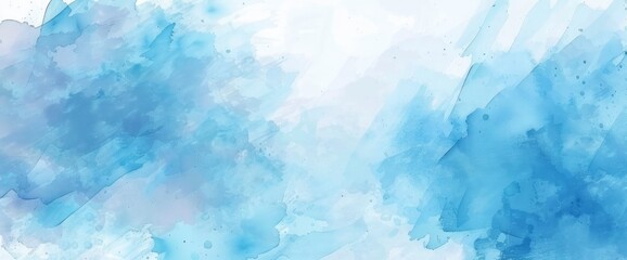 Obraz premium Light blue watercolor background, perfect for serene and artistic designs