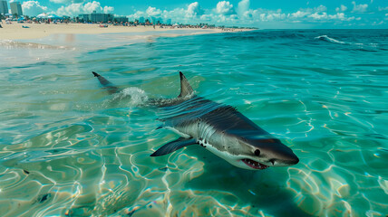 shark, beach, ocean, attack, shark bite, dolphin, sand, Florida, swimming, danger, water, beach season, teeth,