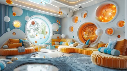 Large Interactive Science Exhibit for Children to Explore and Learn, Featuring Engaging and Educational Science-Related Objects