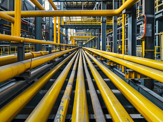 Oil Refinery And Pipeline