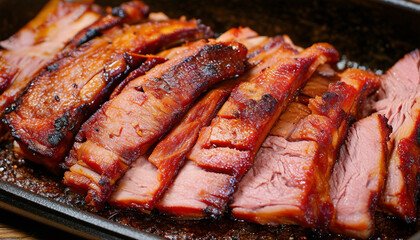 grilled meat on the grill