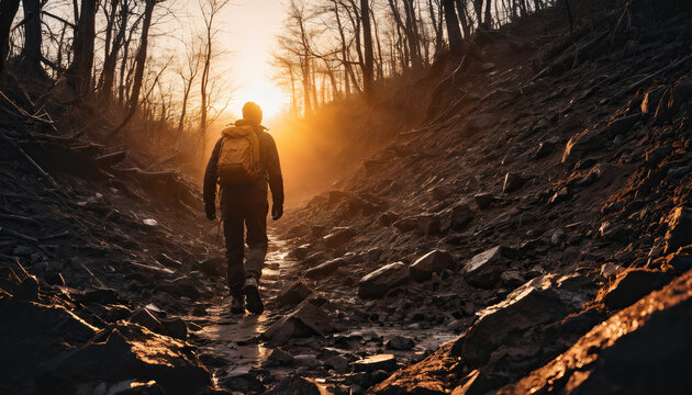Ember Forest Arcana in Cloudy Winter: The Scout's Trip Immersed in Landslide