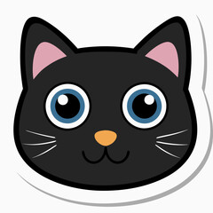 black cat face