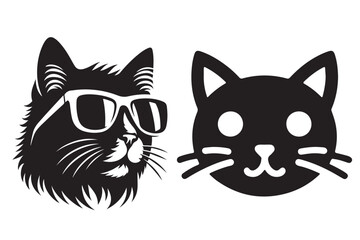 cat  silhouette vector illustration