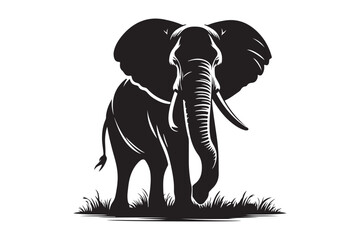 Elephant Silhouette Vector