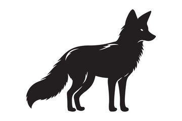 Fox silhouette vector images of wild animals