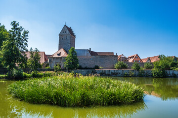 Obraz premium The Rothenburg Gate in Dinkelsbühl
