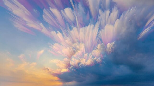 七色の日没 タイムラプス