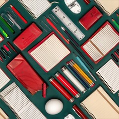 Back to School seamless tiled texture wallpaper