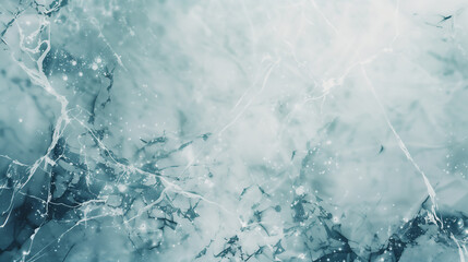 Abstract Ice Texture Background with Cracks and Sparkles
