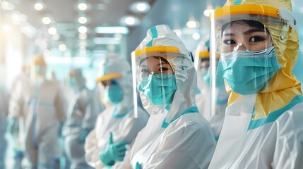 Fashionable Personal Protective Equipment Blending Safety with Pistachio Elegance