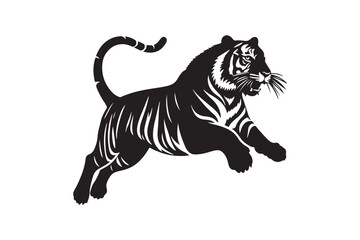 Tiger vector logo. tiger logo design illustration