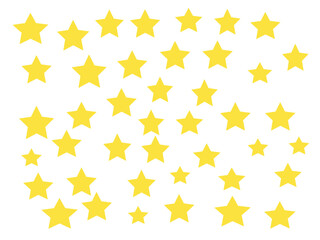 illustration star on white background