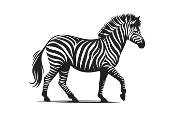 zebra silhouette vector illustration