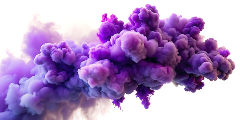 Obraz premium purple cloud on white background