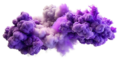 Obraz premium purple cloud on white background