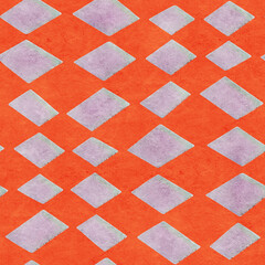 Abstract seamless pattern with watercolor drawing