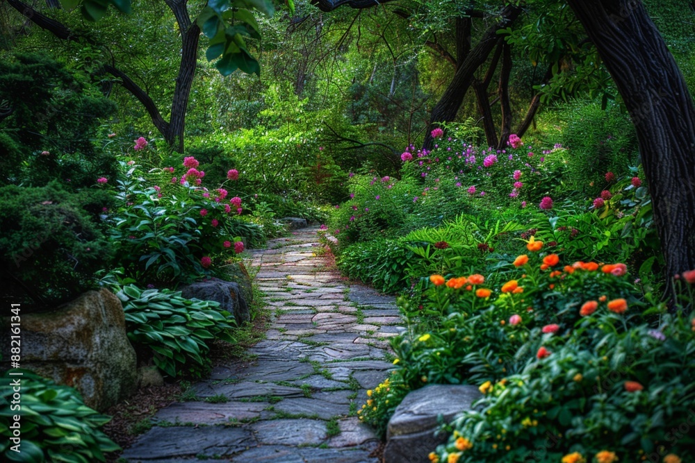 Poster path in the garden