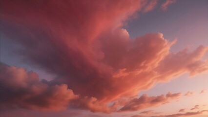 Fototapeta premium sunset in the clouds, Dreamy clouds at sunset High definition clear photo with sky background