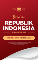 indonesian independence day celebration banner
