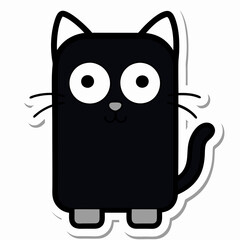 cat cartoon sticker