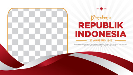 indonesian independence day celebration banner