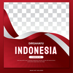 indonesian independence day celebration banner