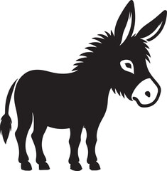 Beautiful funny donkey  design.