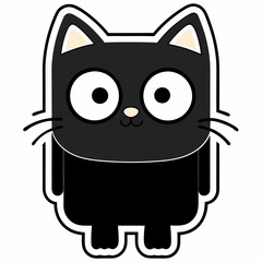 cat cartoon sticker