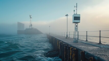 global environmental monitoring network powered by optical sensors, capable of detecting and analyzing climate changes in real-time
