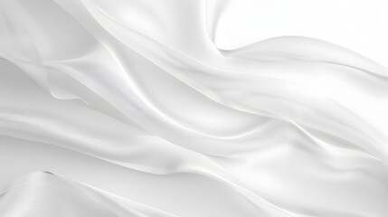 Elegant Flowing White Fabric Backdrop for Photography Studio