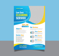 Professional cleaning service provide flyer design