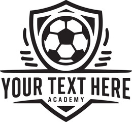 Fototapeta premium Modern Soccer Logo Shield