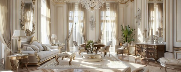 Elegant villa with classic architecture.