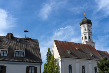 Fototapeta premium Kirche Sankt Remigius in Raisting