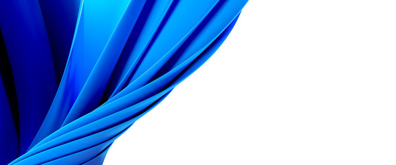 Twisted paper in light blue. Wallpaper in PNG format with transparent background. 